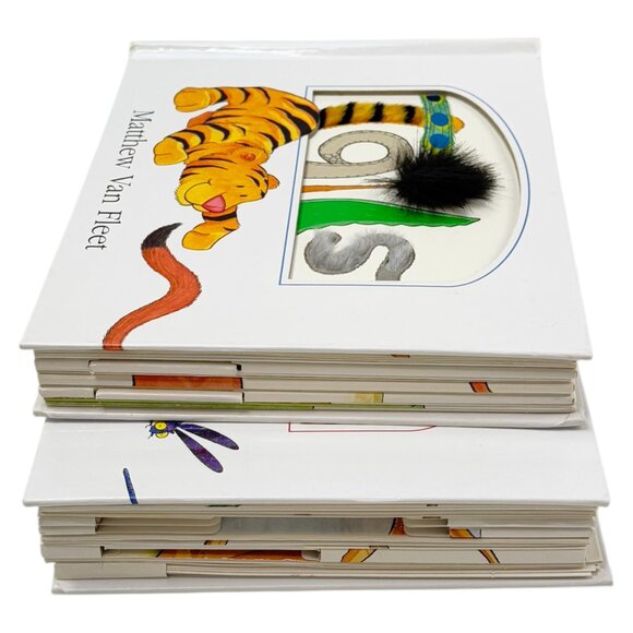 Matthew Van Fleet Lot 2 Alphabet and Tails Book Childrens Books HC Lift Touch - Picture 11 of 12